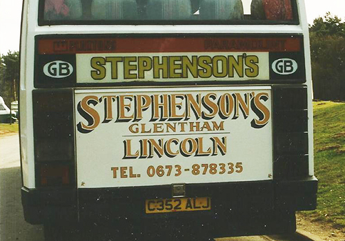 Stephensons Coaches - C352 ALJ rear